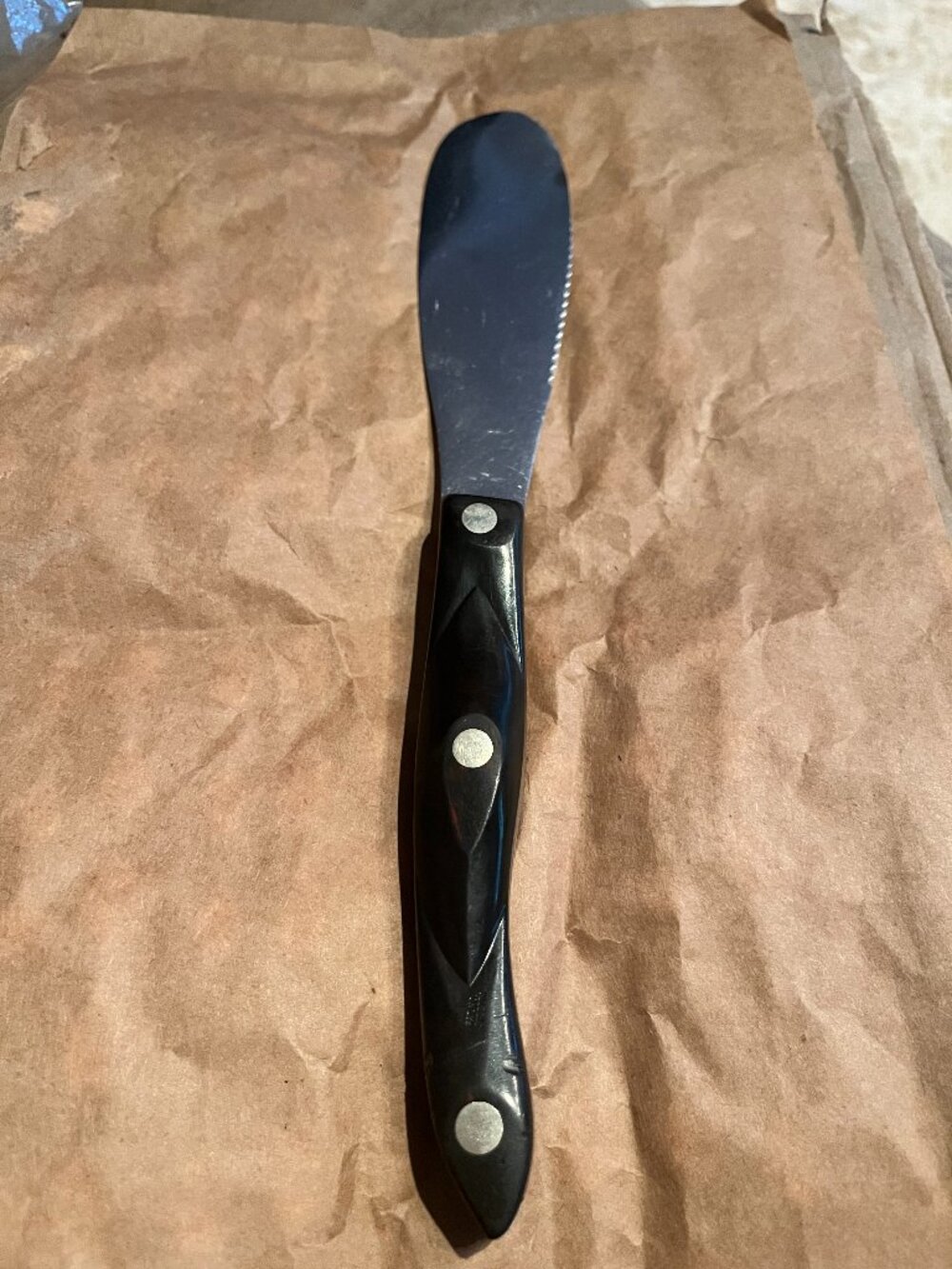 Cutco Cutlery 1768 Spatula Spreader Knife - Dark Brown